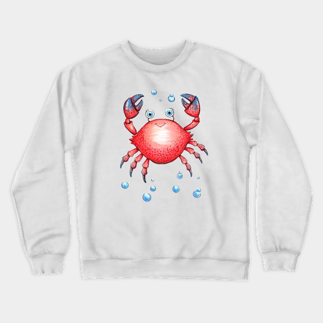 Adorable Crab Crewneck Sweatshirt by obillwon